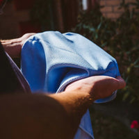Facelift Microfibre Bleue à écaille de poisson bleue