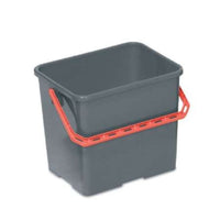 Seau professionnel 6 L gris compatible chariot de nettoyage