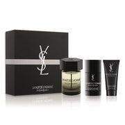 Yves Saint Laurent Ysl La Nuit De L'Homme Pour Homme Eau de Toilette 100 ml / 3.4 oz Ensemble Cadeau Trois Produits