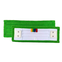 Microfibre verte à œillets 40 cm pour nettoyage professionnel des sols