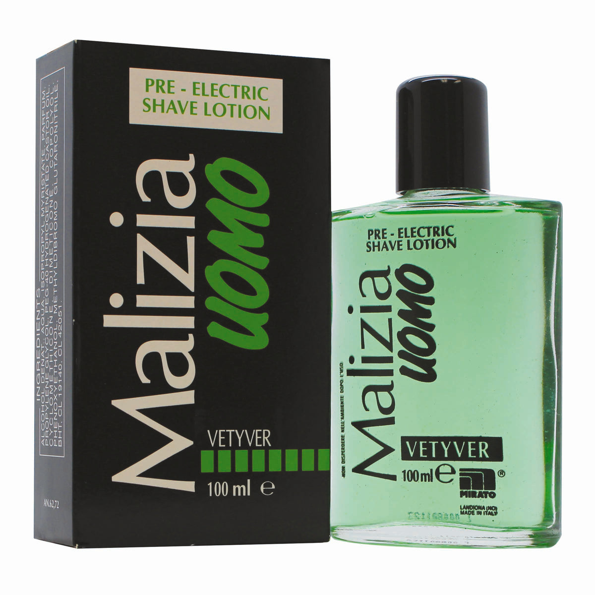 Mirato Malizia Uomo Vetyver Pour Homme Lotion Après Rasage Pré-Électrique