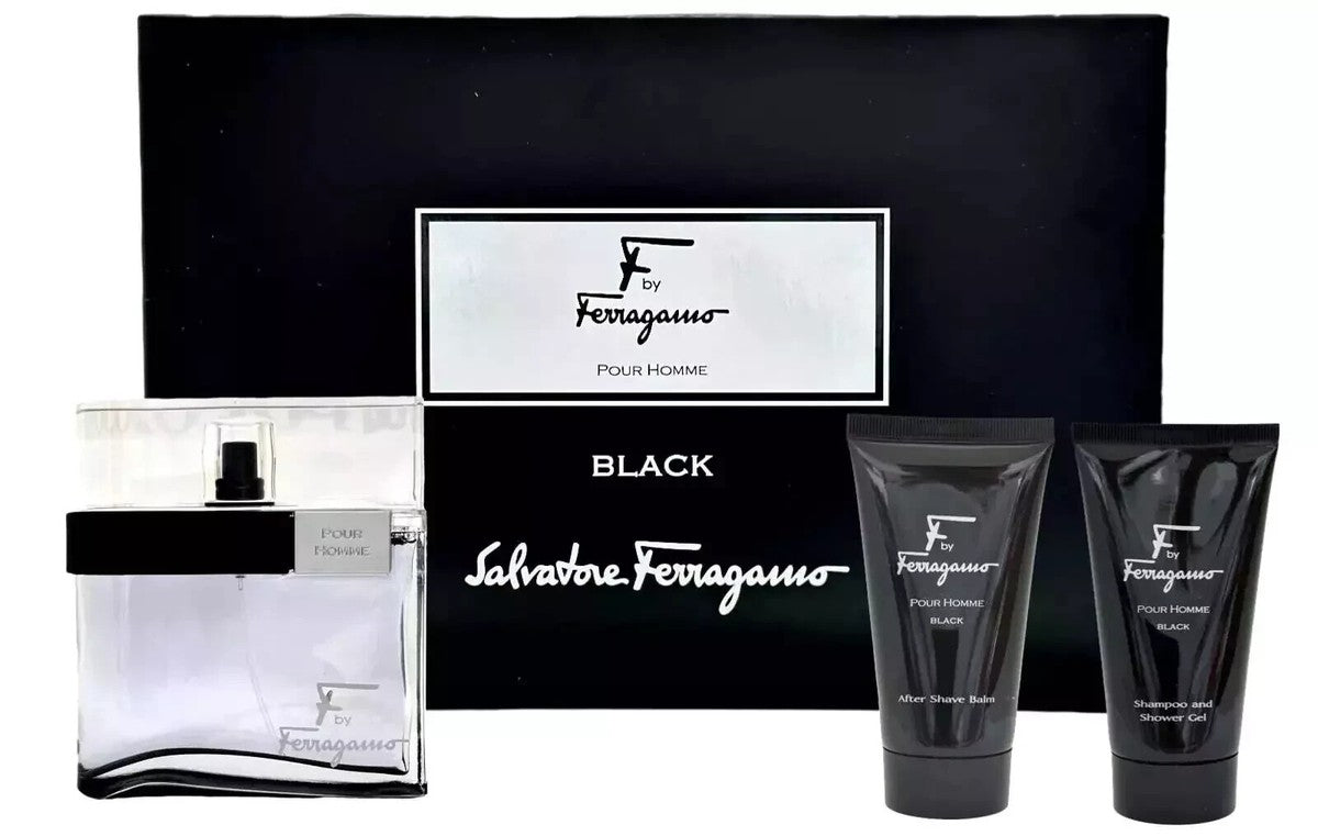 Salvatore Ferragamo F By Ferragamo Black Pour Homme Eau de Toilette